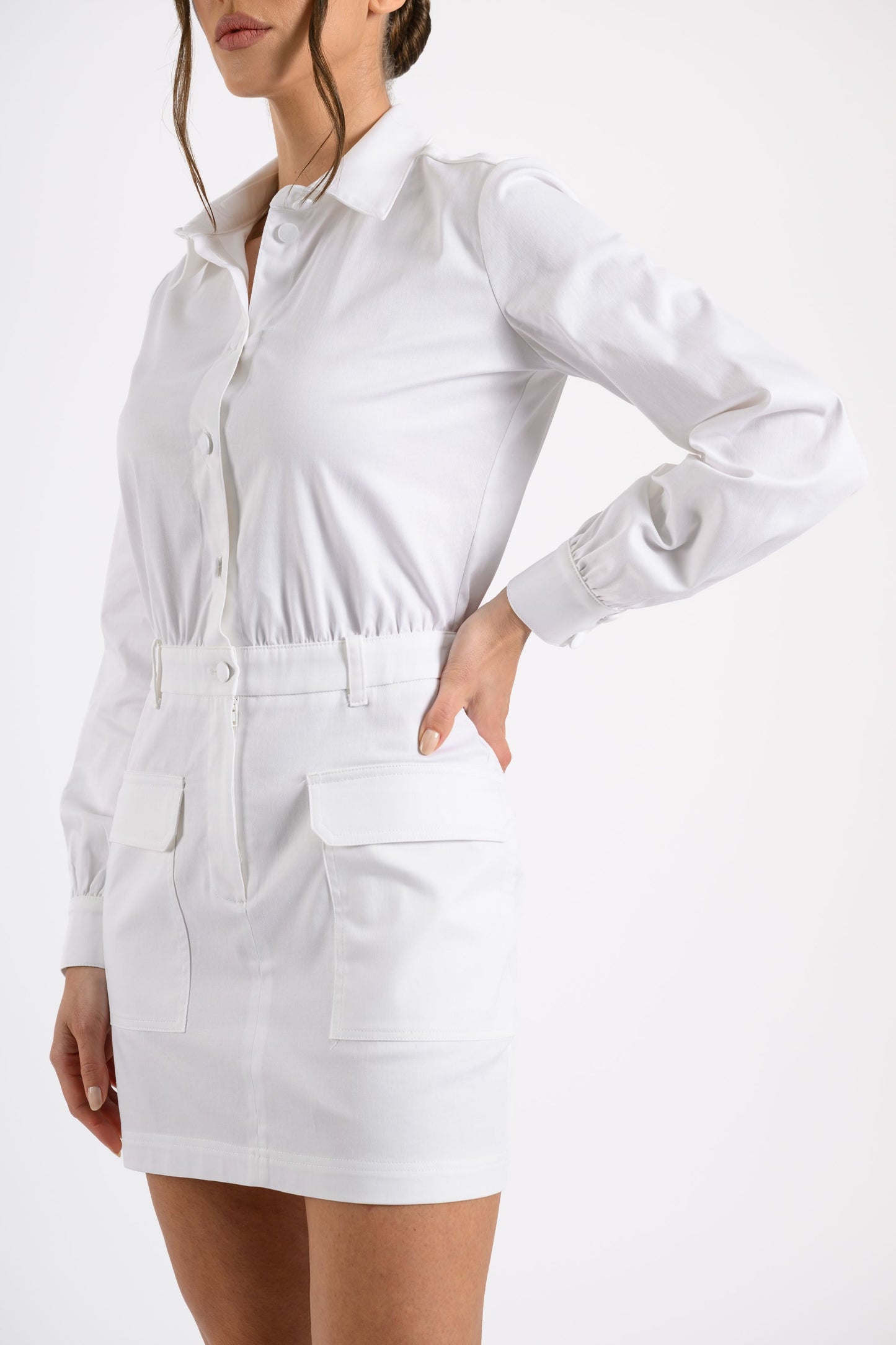 SHIRT DRESS WITH POCKETS