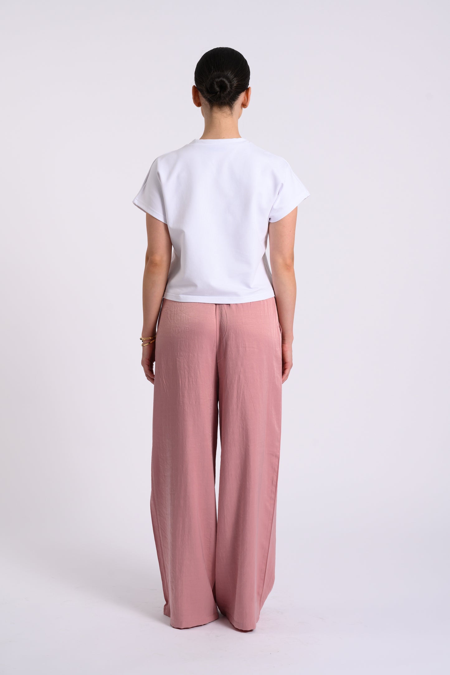 PINK EMBROIDERED TEE