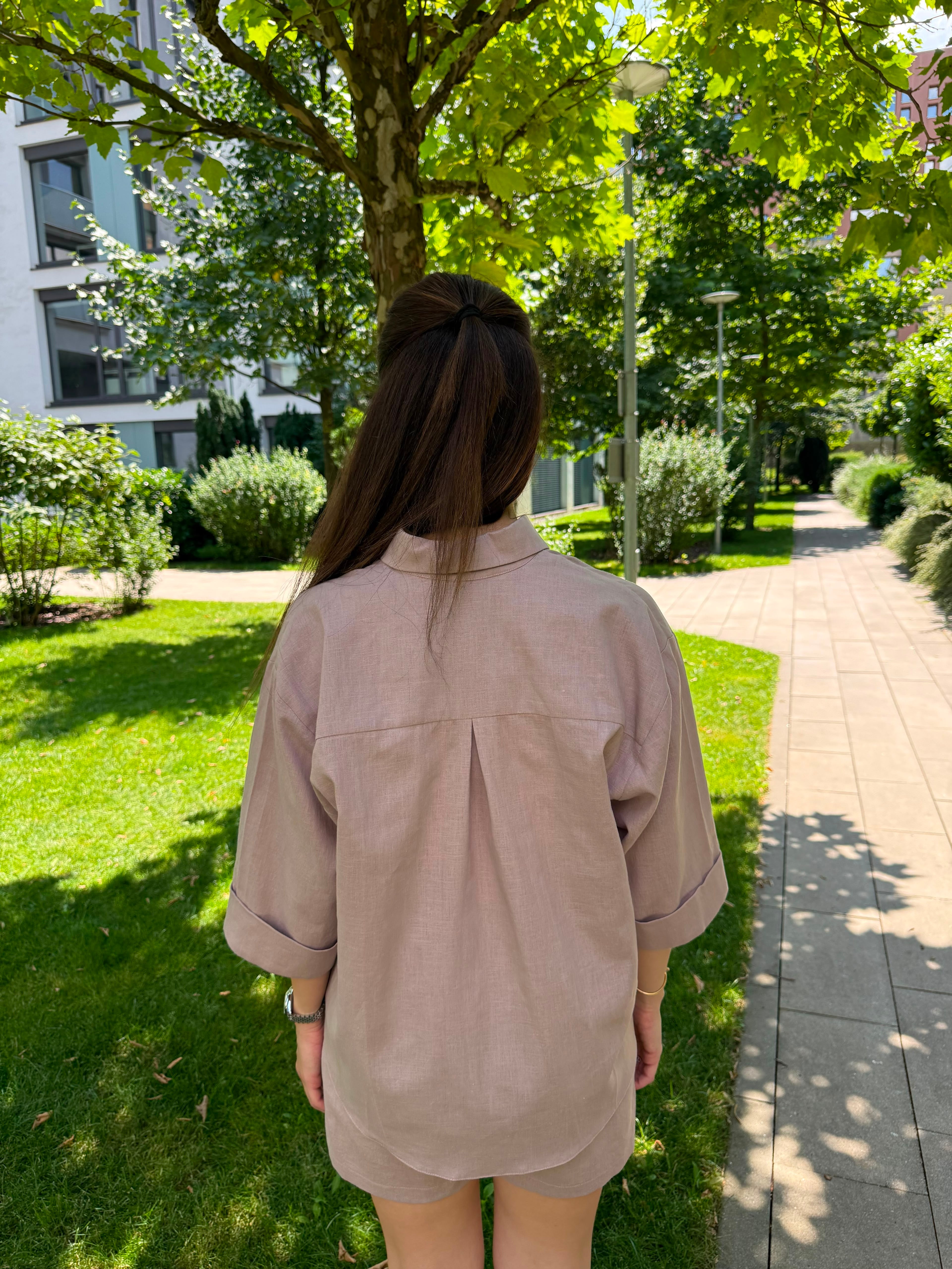 BLUSH LINEN SHIRT