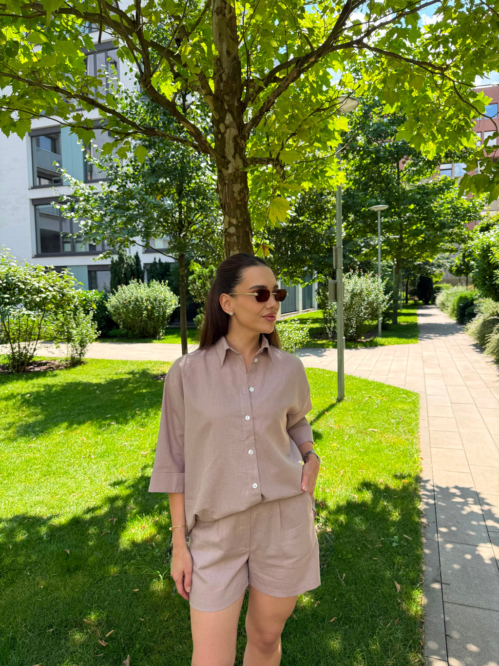 BLUSH LINEN SHIRT