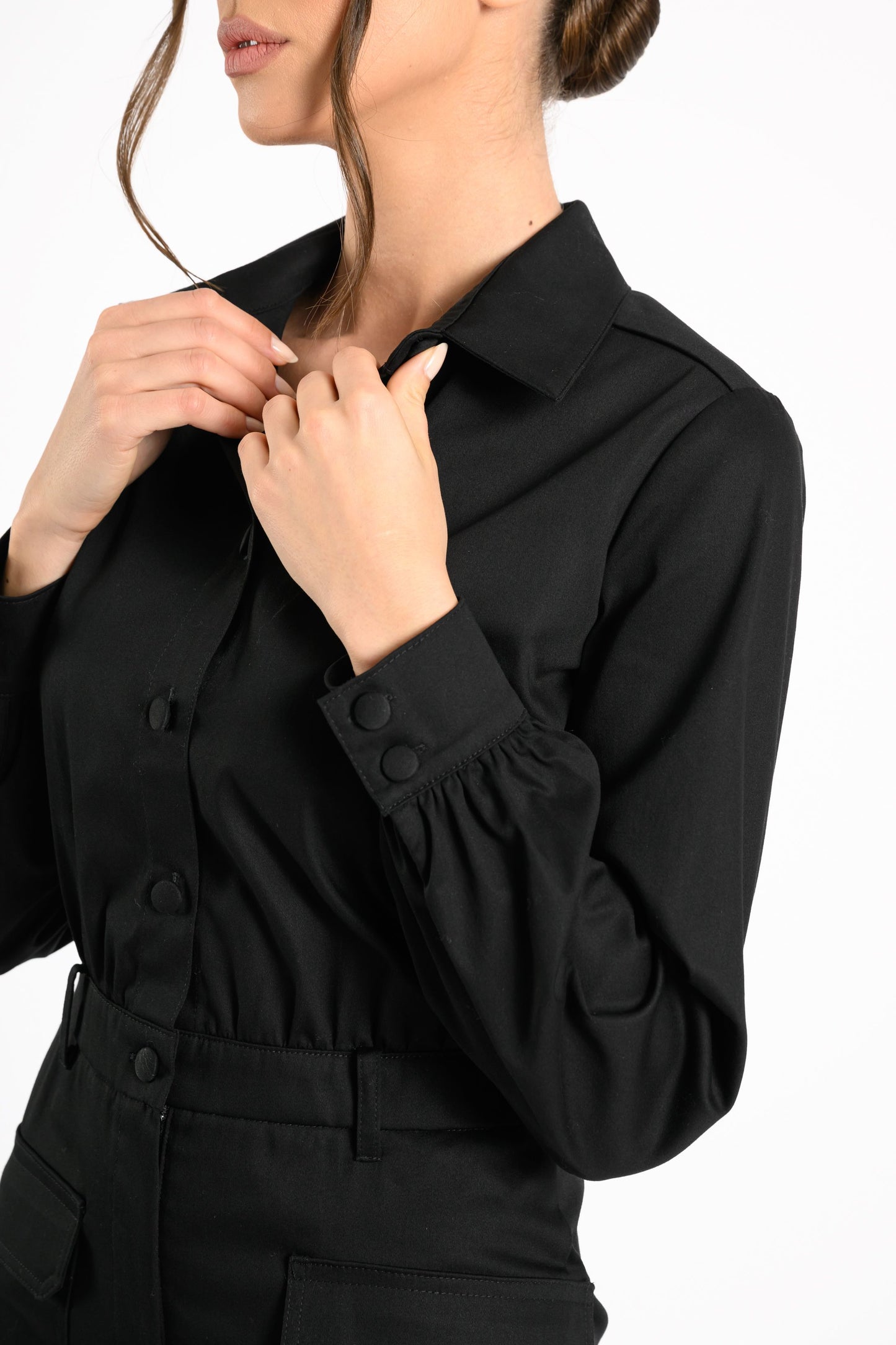 SHIRT DRESS WITH POCKETS